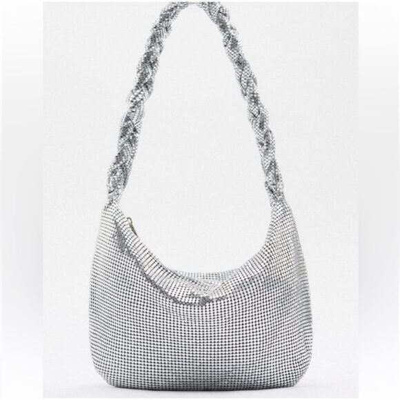 ZARA SPARKLY SHOULDER BAG - Picture 2 of 4